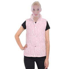 Elios Shirt Faces In White Outlines On Pale Pink Cmbyn Women s Button Up Vest by PodArtist