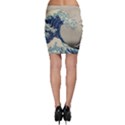 The Classic Japanese Great Wave off Kanagawa by Hokusai Bodycon Skirt View2