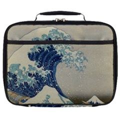 The Classic Japanese Great Wave Off Kanagawa By Hokusai Full Print Lunch Bag by PodArtist