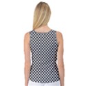 Black and White Checkerboard Weimaraner Women s Basketball Tank Top View2