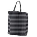 Black and white optical illusion dots and lines Giant Grocery Zipper Tote View1