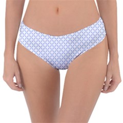 Alice Blue Quatrefoil In An English Country Garden Reversible Classic Bikini Bottoms by PodArtist