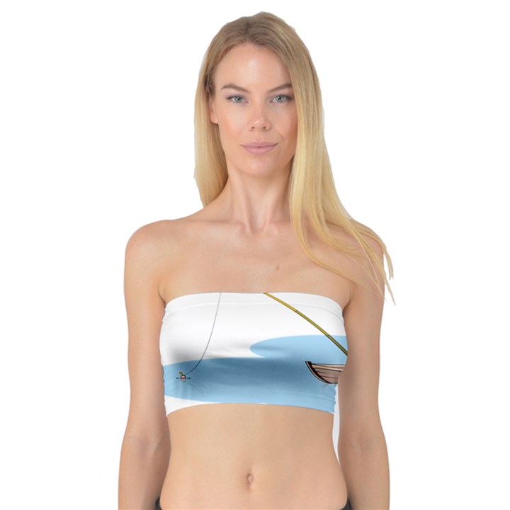 Fishing Fish Fisherman Boat Mare Bandeau Top