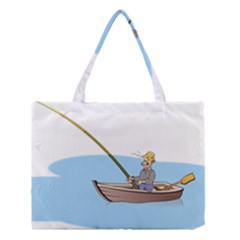 Fishing Fish Fisherman Boat Mare Medium Tote Bag by Sapixe