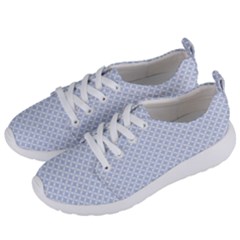 Alice Blue Quatrefoil In An English Country Garden Women s Lightweight Sports Shoes by PodArtist