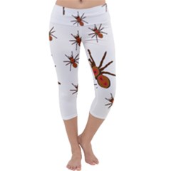 Nature Insect Natural Wildlife Capri Yoga Leggings by Sapixe