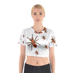 Nature Insect Natural Wildlife Cotton Crop Top by Sapixe