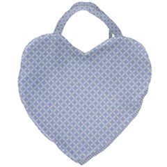 Alice Blue Hearts In An English Country Garden Giant Heart Shaped Tote by PodArtist