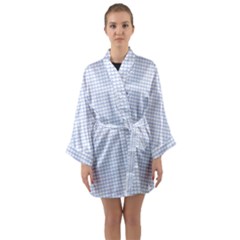 Alice Blue Hearts In An English Country Garden Long Sleeve Kimono Robe by PodArtist