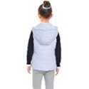 Alice Blue White Kisses in English Country Garden Kid s Hooded Puffer Vest View2