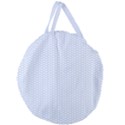 Alice Blue White Kisses in English Country Garden Giant Round Zipper Tote View1