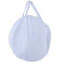 Alice Blue White Kisses in English Country Garden Giant Round Zipper Tote View2