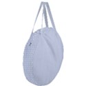 Alice Blue White Kisses in English Country Garden Giant Round Zipper Tote View3