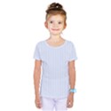 Alice Blue Pinstripe in an English Country Garden Kids  One Piece Tee View1