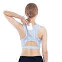 Alice Blue Pinstripe in an English Country Garden Sports Bra With Pocket View2