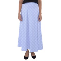 Alice Blue Mini Footpath In English Country Garden  Flared Maxi Skirt by PodArtist