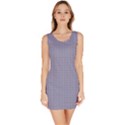 USA Flag Blue and White Gingham Checked Bodycon Dress View1