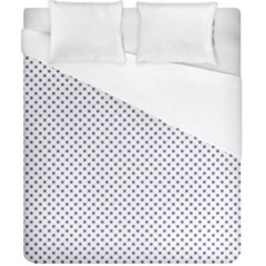 Usa Flag Blue Stars On White Duvet Cover (california King Size) by PodArtist