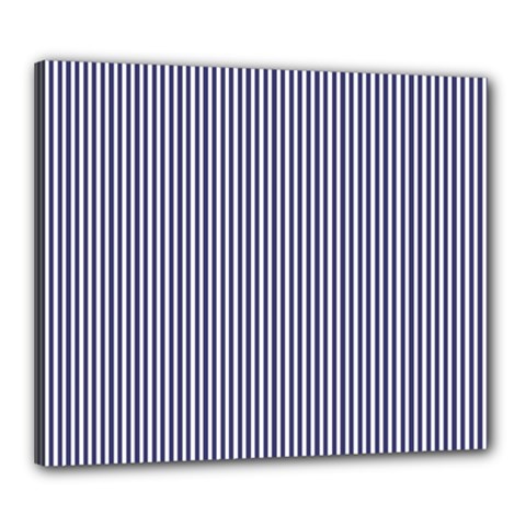 Usa Flag Blue And White Stripes Canvas 24  X 20  by PodArtist