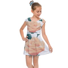 Rose Flower Nature Floral Summer Kids Cap Sleeve Dress