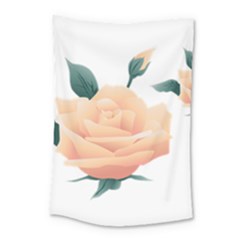 Rose Flower Nature Floral Summer Small Tapestry by Sapixe