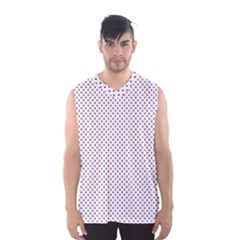 Usa Flag Red And Flag Blue Stars Men s Basketball Tank Top by PodArtist