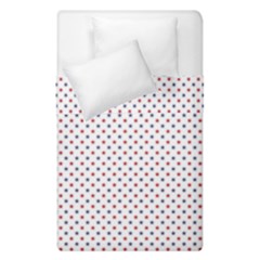 Usa Flag Red And Flag Blue Stars Duvet Cover Double Side (single Size) by PodArtist