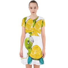 Turtle Sea Turtle Leatherback Turtle Adorable In Chiffon Dress by Sapixe