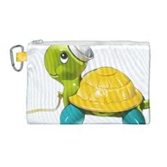 Turtle Sea Turtle Leatherback Turtle Canvas Cosmetic Bag (large) by Sapixe