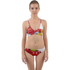 Car Vehicle Racing Car Formula Wrap Around Bikini Set by Sapixe