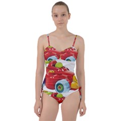 Car Vehicle Racing Car Formula Sweetheart Tankini Set by Sapixe