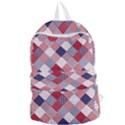 USA Americana Diagonal Red White & Blue Quilt Foldable Lightweight Backpack View1