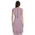 USA Flag Red White and Flag Blue Wide Stripes Sleeveless Chiffon Dress   View2