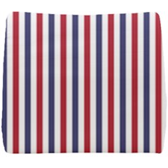 Usa Flag Red White And Flag Blue Wide Stripes Seat Cushion by PodArtist