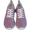 USA Flag Red White and Flag Blue Wide Stripes Men s Lightweight Sports Shoes View1