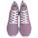 USA Flag Red White and Flag Blue Wide Stripes Men s Lightweight High Top Sneakers View1