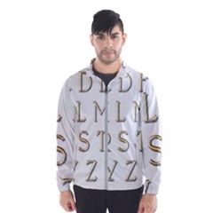 Letters Gold Classic Alphabet Windbreaker (men) by Sapixe