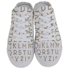 Letters Gold Classic Alphabet Half Slippers