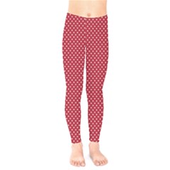 Usa Flag White Stars On Flag Red Kids  Legging by PodArtist