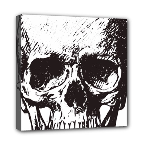 Skull Vintage Old Horror Macabre Mini Canvas 8  X 8  by Sapixe