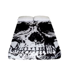 Skull Vintage Old Horror Macabre Fitted Sheet (full/ Double Size) by Sapixe