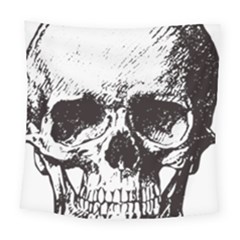 Skull Vintage Old Horror Macabre Square Tapestry (large) by Sapixe