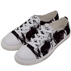 Skull Vintage Old Horror Macabre Women s Low Top Canvas Sneakers by Sapixe