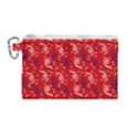 Red White and Blue USA/UK/France Colored Party Streamers Canvas Cosmetic Bag (Medium) View1