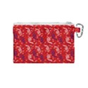 Red White and Blue USA/UK/France Colored Party Streamers Canvas Cosmetic Bag (Medium) View2