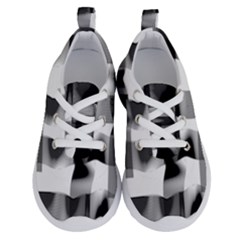 Geometry Square Black And White Running Shoes