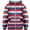 244776512NY USA Skyline in Red White & Blue Stripes NYC New York Manhattan Skyline Silhouette Kids Zipper Hoodie Without Drawstring View1