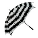 Black & White Stripes NYC New York Manhattan Skyline Silhouette Golf Umbrellas View2