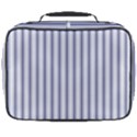 Mattress Ticking Wide Striped Pattern in USA Flag Blue and White Full Print Lunch Bag View2