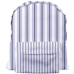 Mattress Ticking Wide Striped Pattern In Usa Flag Blue And White Giant Full Print Backpack by PodArtist